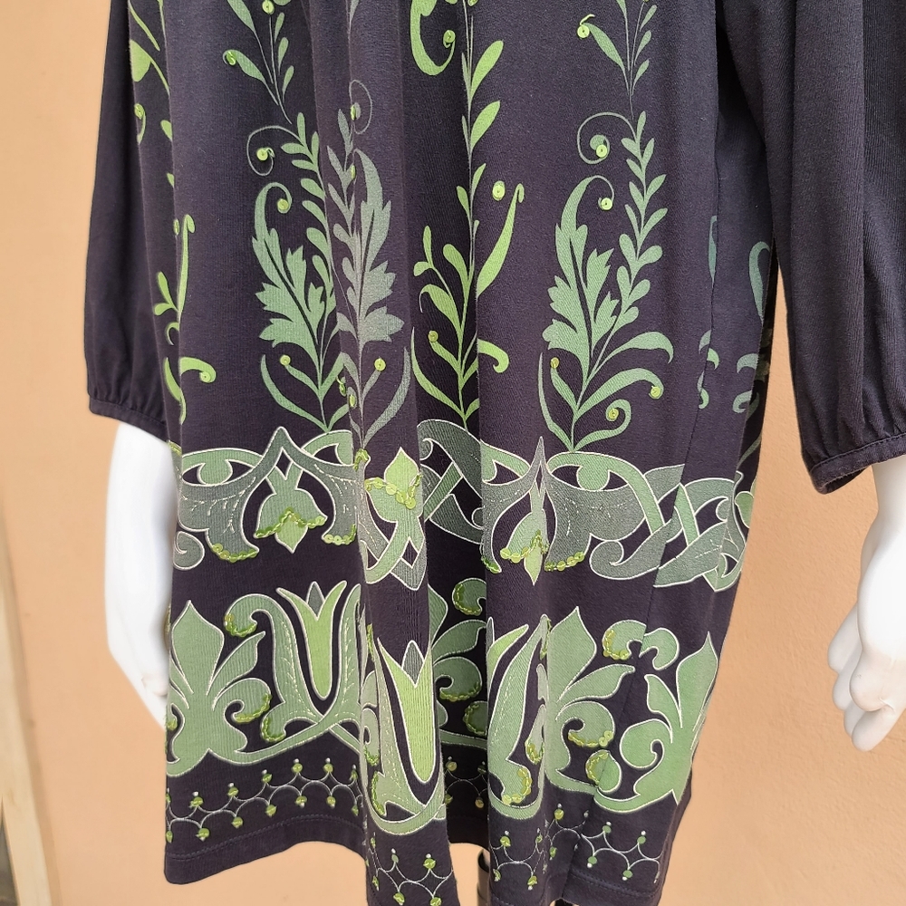 STYLE & CO Peasant Top 2x Tunic Knit Shirt Plus 2X Sleeves 3/4 Sleeve - Picture 9 of 15
